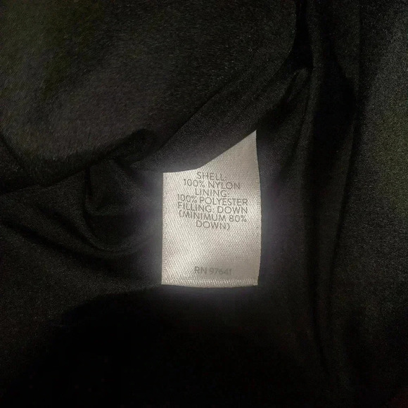 J. Jill Small 2 Way Zip Down Puffer Vest Long Length Black White Zip Pckts - Picture 7 of 7